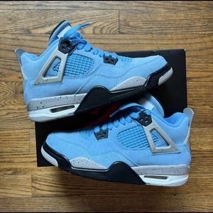 jordan 4s university blue gs size 5